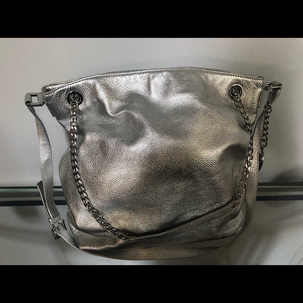 Silver Michael Kors Handbag